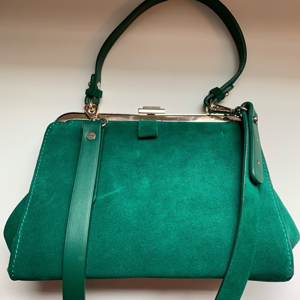 Zara Emerald Greed crossbody purse